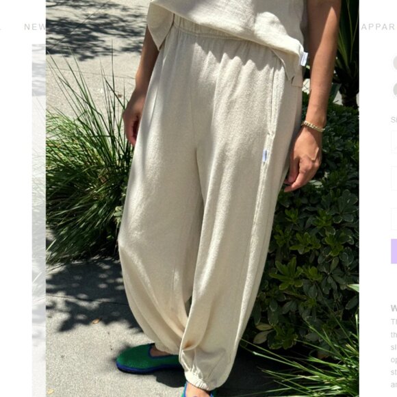 Le Bon Shoppe - Balloon Pants | Naturel EUC M - Picture 5 of 16